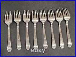 Vintage Wm. Rogers Mfg. Co. Extra Plate Silverplate Flatware Set in Red Case