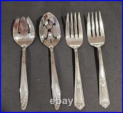 Vintage Wm. Rogers Mfg. Co. Extra Plate Silverplate Flatware Set in Red Case