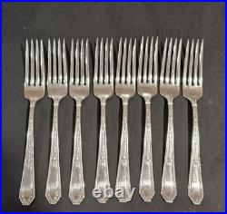 Vintage Wm. Rogers Mfg. Co. Extra Plate Silverplate Flatware Set in Red Case