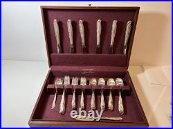 Vintage Wm. Rogers Original Rogers Extra Plate 50 Piece Silverplate Flatware Set