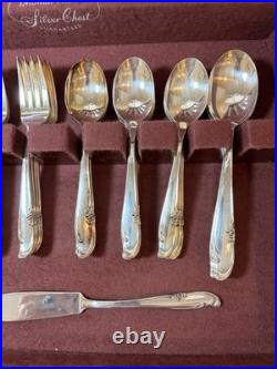 Vintage Wm. Rogers Original Rogers Extra Plate 50 Piece Silverplate Flatware Set