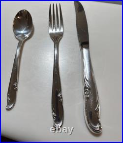 Vintage Wm. Rogers Original Rogers Extra Plate 50 Piece Silverplate Flatware Set