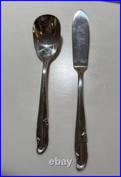 Vintage Wm. Rogers Original Rogers Extra Plate 50 Piece Silverplate Flatware Set