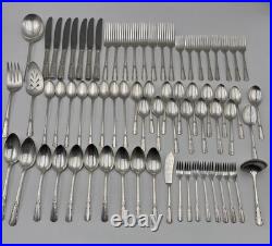 Vintage Wm Rogers Sectional IS Silver-Plate Silverware Flatware 71 Pieces READ