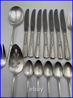Vintage Wm Rogers Sectional IS Silver-Plate Silverware Flatware 71 Pieces READ