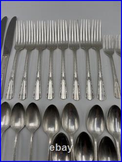 Vintage Wm Rogers Sectional IS Silver-Plate Silverware Flatware 71 Pieces READ