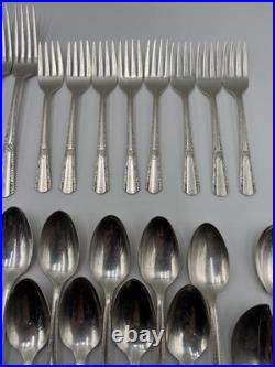 Vintage Wm Rogers Sectional IS Silver-Plate Silverware Flatware 71 Pieces READ