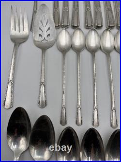 Vintage Wm Rogers Sectional IS Silver-Plate Silverware Flatware 71 Pieces READ