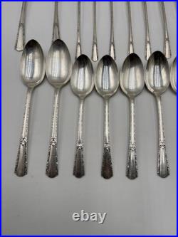 Vintage Wm Rogers Sectional IS Silver-Plate Silverware Flatware 71 Pieces READ