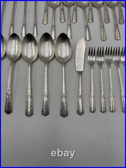 Vintage Wm Rogers Sectional IS Silver-Plate Silverware Flatware 71 Pieces READ