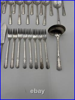 Vintage Wm Rogers Sectional IS Silver-Plate Silverware Flatware 71 Pieces READ