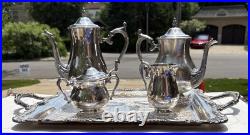 Vintage Wm Rogers Silver Plate 5-Piece Coffee Tea Service