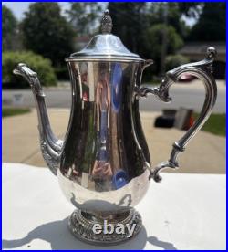 Vintage Wm Rogers Silver Plate 5-Piece Coffee Tea Service