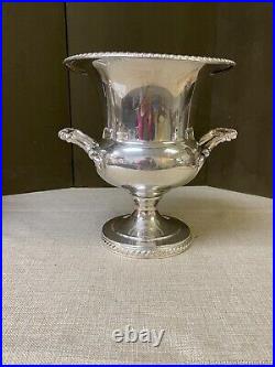 Vintage Wm Rogers Silver Plate Ice Champagne Bucket Trophy Form