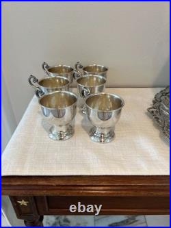 Vintage Wm Rogers Silverplate Punch Bowl Set 15 Pieces (Baroque Style) Vintage Wm Rogers Silverplate Punch Bowl Set 15 Pieces (Baroque Style)