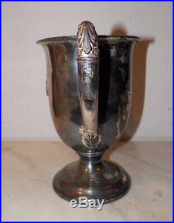 Vintage Wm Rogers Silverplate Trophy Loving Cup Host Cup Won By Army 1955