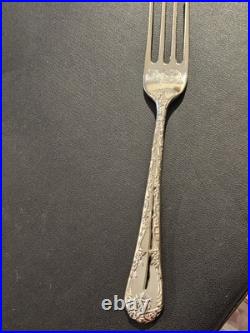 Vintage Wm Rogers & Son Silverplate Silverware Set In Original Wooden Box