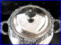 Vintage XL Silver Plate Coffee Urn Samovar Heritage FB Rogers