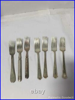 Vintage silver plate 52 PC (80 Pieces)ROGERS BROS FLATWARE IN WOOD BOX