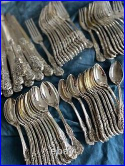 Vintage silver plated silverware set