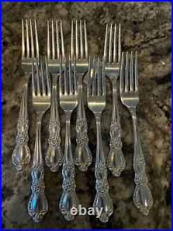 Vtg 1847 Rogers Bros 54 Pc Flatware Heritage SilverPlate Chest Service For 8 Vtg 1847 Rogers Bros 54 Pc Flatware Heritage SilverPlate Chest Service For 8