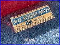 Vtg 1847 Rogers Bros AMBASSADOR silver plate FLATWARE SET sterling antique lot