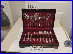 Vtg 1847 Rogers. Ros Remembrance Silver Plate Flatware Set With Some Serving Vtg 1847 Rogers. Ros Remembrance Silver Plate Flatware Set With Some Serving