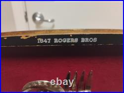 Vtg 1847 Rogers. Ros Remembrance Silver Plate Flatware Set With Some Serving Vtg 1847 Rogers. Ros Remembrance Silver Plate Flatware Set With Some Serving
