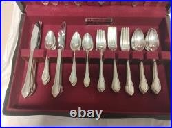 Vtg 1847 Rogers. Ros Remembrance Silver Plate Flatware Set With Some Serving Vtg 1847 Rogers. Ros Remembrance Silver Plate Flatware Set With Some Serving
