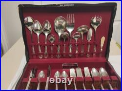 Vtg 1847 Rogers. Ros Remembrance Silver Plate Flatware Set With Some Serving Vtg 1847 Rogers. Ros Remembrance Silver Plate Flatware Set With Some Serving