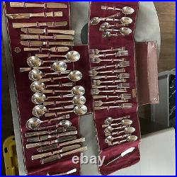 Vtg 1938 Wm Rogers Mfg Co. Extra Silver Plate Revalation Pattern 52 Pc 6089