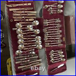 Vtg 1938 Wm Rogers Mfg Co. Extra Silver Plate Revalation Pattern 52 Pc 6089