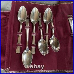 Vtg 1938 Wm Rogers Mfg Co. Extra Silver Plate Revalation Pattern 52 Pc 6089