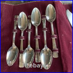 Vtg 1938 Wm Rogers Mfg Co. Extra Silver Plate Revalation Pattern 52 Pc 6089