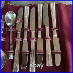 Vtg 1938 Wm Rogers Mfg Co. Extra Silver Plate Revalation Pattern 52 Pc 6089
