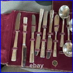 Vtg 1938 Wm Rogers Mfg Co. Extra Silver Plate Revalation Pattern 52 Pc 6089