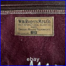 Vtg 1938 Wm Rogers Mfg Co. Extra Silver Plate Revalation Pattern 52 Pc 6089