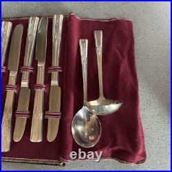 Vtg 1938 Wm Rogers Mfg Co. Extra Silver Plate Revalation Pattern 52 Pc 6089