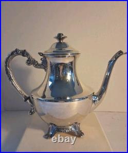 Vtg 1960's WM. A. Rodgers Silverplated POLISHED Tea Service Set 6 PCS! EUC/Mint Vtg 1960's WM. A. Rodgers Silverplated POLISHED Tea Service Set 6 PCS! EUC/Mint