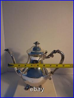 Vtg 1960's WM. A. Rodgers Silverplated POLISHED Tea Service Set 6 PCS! EUC/Mint