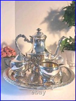 Vtg 1960's WM. A. Rodgers Silverplated POLISHED Tea Service Set 6 PCS! EUC/Mint Vtg 1960's WM. A. Rodgers Silverplated POLISHED Tea Service Set 6 PCS! EUC/Mint