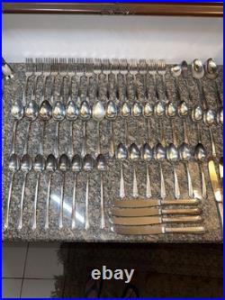 Vtg 60 Pc Set Rogers Bros IS Starlight Place Silver Plate Set Vtg 60 Pc Set Rogers Bros IS Starlight Place Silver Plate Set