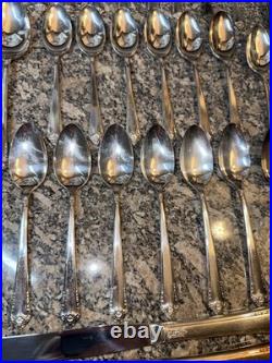Vtg 60 Pc Set Rogers Bros IS Starlight Place Silver Plate Set
