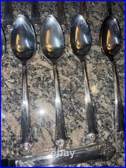Vtg 60 Pc Set Rogers Bros IS Starlight Place Silver Plate Set