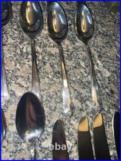 Vtg 60 Pc Set Rogers Bros IS Starlight Place Silver Plate Set Vtg 60 Pc Set Rogers Bros IS Starlight Place Silver Plate Set