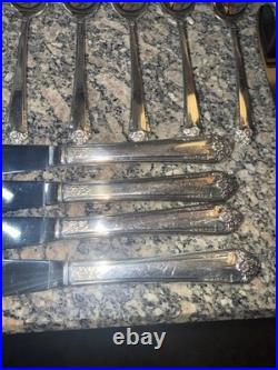 Vtg 60 Pc Set Rogers Bros IS Starlight Place Silver Plate Set