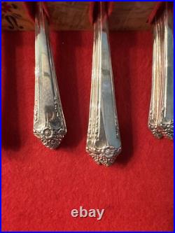 Vtg 60 Pc Set Rogers Bros IS Starlight Place Silver Plate Set with Chest