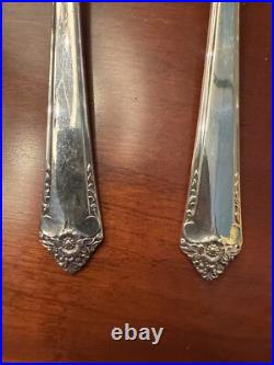 Vtg 60 Pc Set Rogers Bros IS Starlight Place Silver Plate Set with Chest