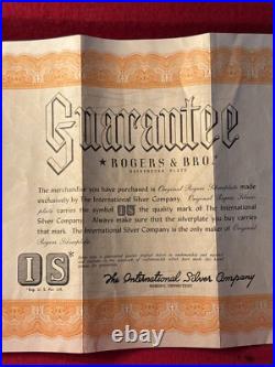 Vtg 60 Pc Set Rogers Bros IS Starlight Place Silver Plate Set with Chest