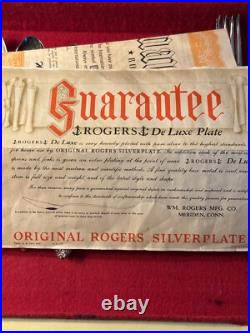 Vtg 60 Pc Set Rogers Bros IS Starlight Place Silver Plate Set with Chest